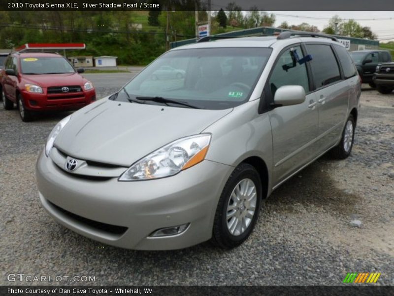 Silver Shadow Pearl / Stone 2010 Toyota Sienna XLE