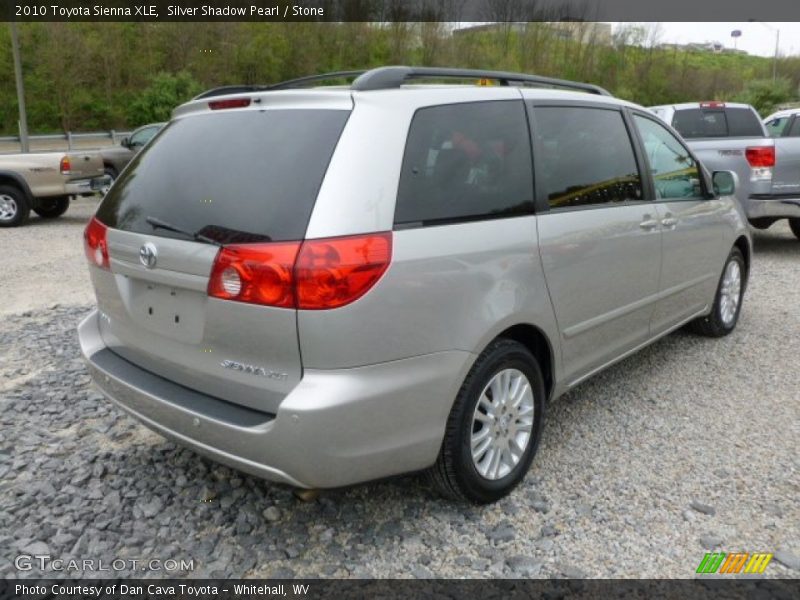 Silver Shadow Pearl / Stone 2010 Toyota Sienna XLE