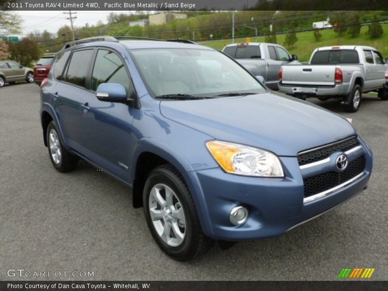 Pacific Blue Metallic / Sand Beige 2011 Toyota RAV4 Limited 4WD