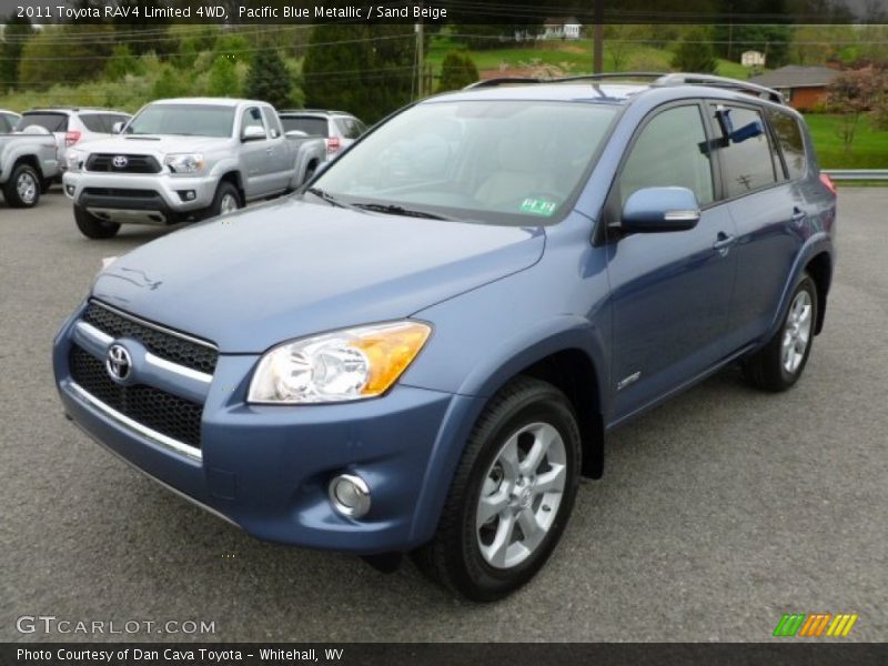 Pacific Blue Metallic / Sand Beige 2011 Toyota RAV4 Limited 4WD