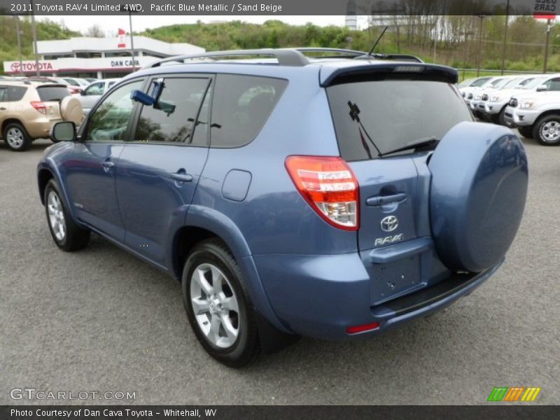 Pacific Blue Metallic / Sand Beige 2011 Toyota RAV4 Limited 4WD