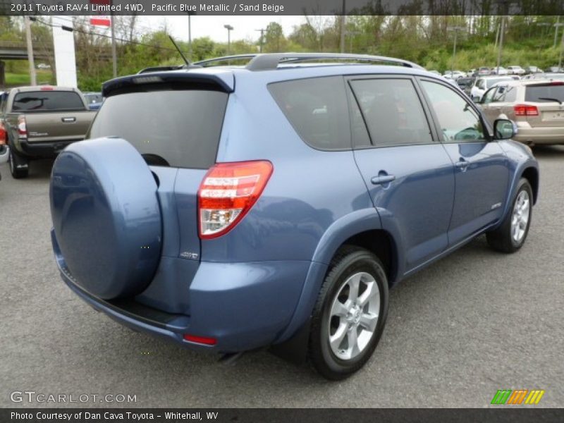 Pacific Blue Metallic / Sand Beige 2011 Toyota RAV4 Limited 4WD
