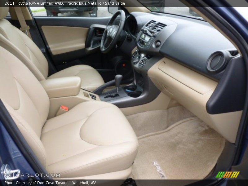 Pacific Blue Metallic / Sand Beige 2011 Toyota RAV4 Limited 4WD