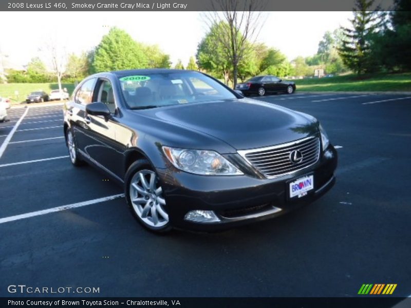 Smokey Granite Gray Mica / Light Gray 2008 Lexus LS 460