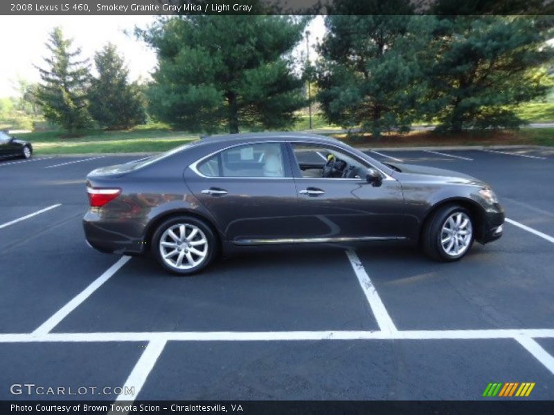 Smokey Granite Gray Mica / Light Gray 2008 Lexus LS 460