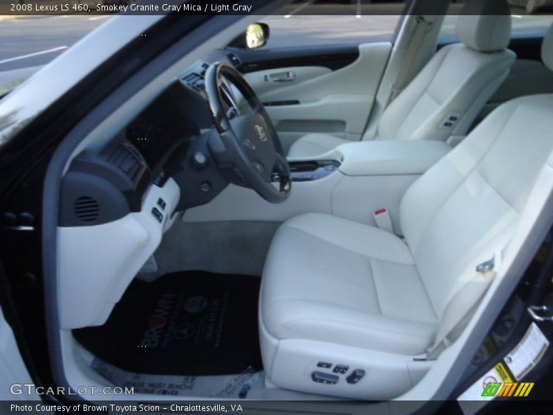 Smokey Granite Gray Mica / Light Gray 2008 Lexus LS 460