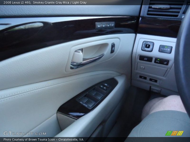 Smokey Granite Gray Mica / Light Gray 2008 Lexus LS 460