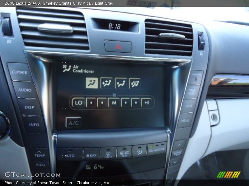 Smokey Granite Gray Mica / Light Gray 2008 Lexus LS 460