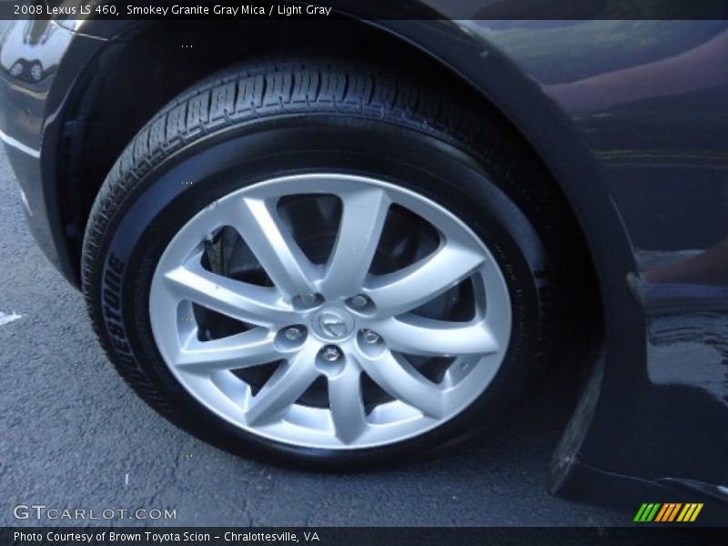 Smokey Granite Gray Mica / Light Gray 2008 Lexus LS 460