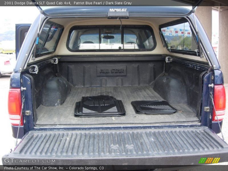 Patriot Blue Pearl / Dark Slate Gray 2001 Dodge Dakota SLT Quad Cab 4x4