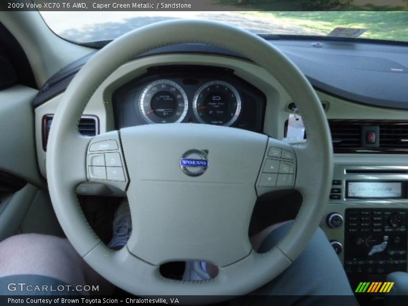 Caper Green Metallic / Sandstone 2009 Volvo XC70 T6 AWD