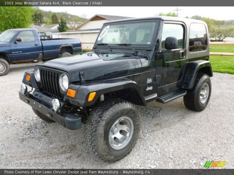 Black Clearcoat / Khaki 2003 Jeep Wrangler Sahara 4x4