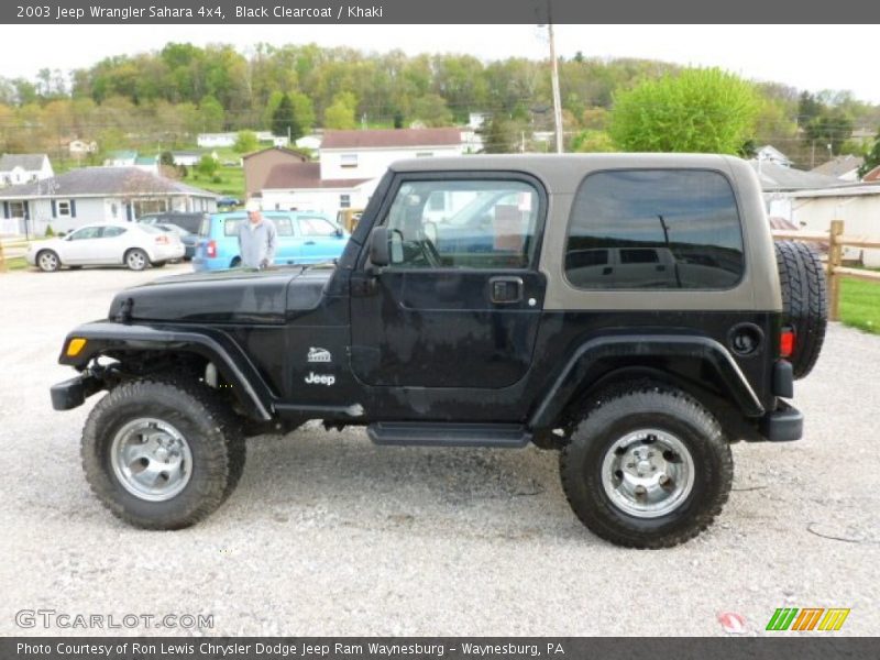 Black Clearcoat / Khaki 2003 Jeep Wrangler Sahara 4x4