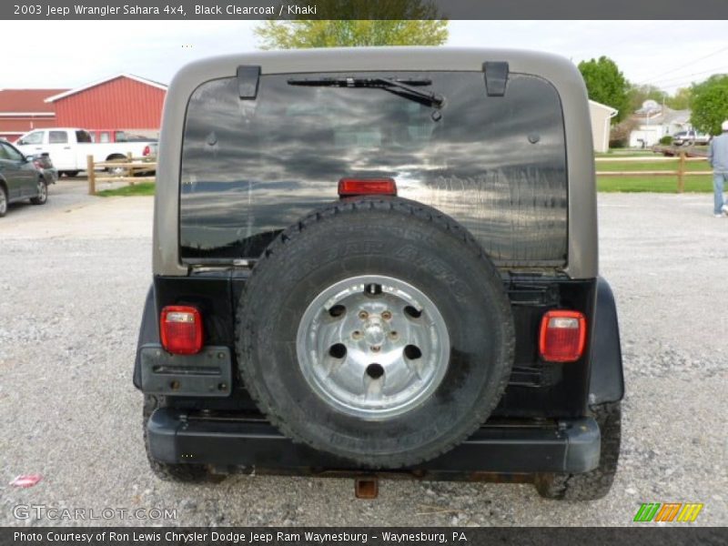 Black Clearcoat / Khaki 2003 Jeep Wrangler Sahara 4x4