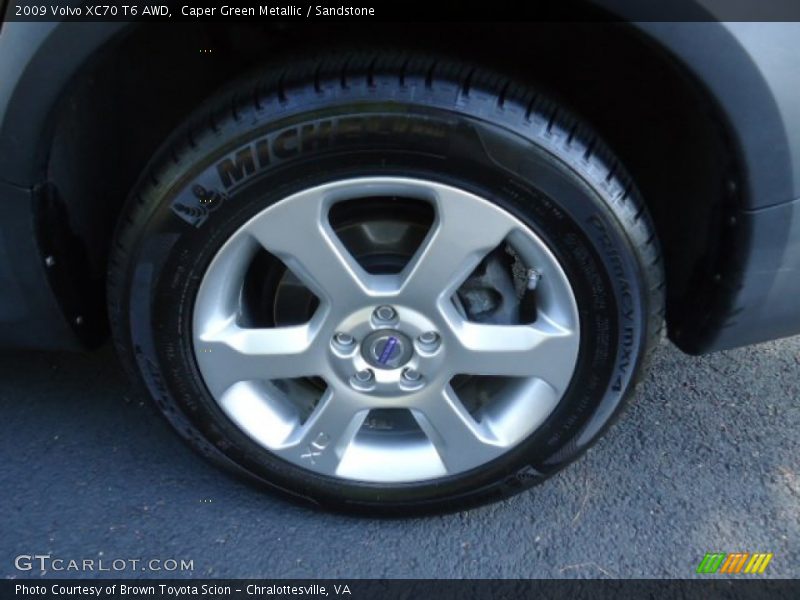Caper Green Metallic / Sandstone 2009 Volvo XC70 T6 AWD
