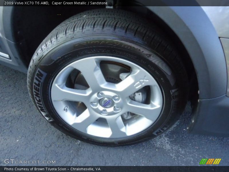 Caper Green Metallic / Sandstone 2009 Volvo XC70 T6 AWD