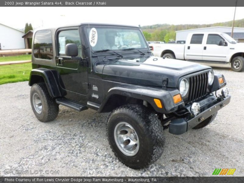 Black Clearcoat / Khaki 2003 Jeep Wrangler Sahara 4x4