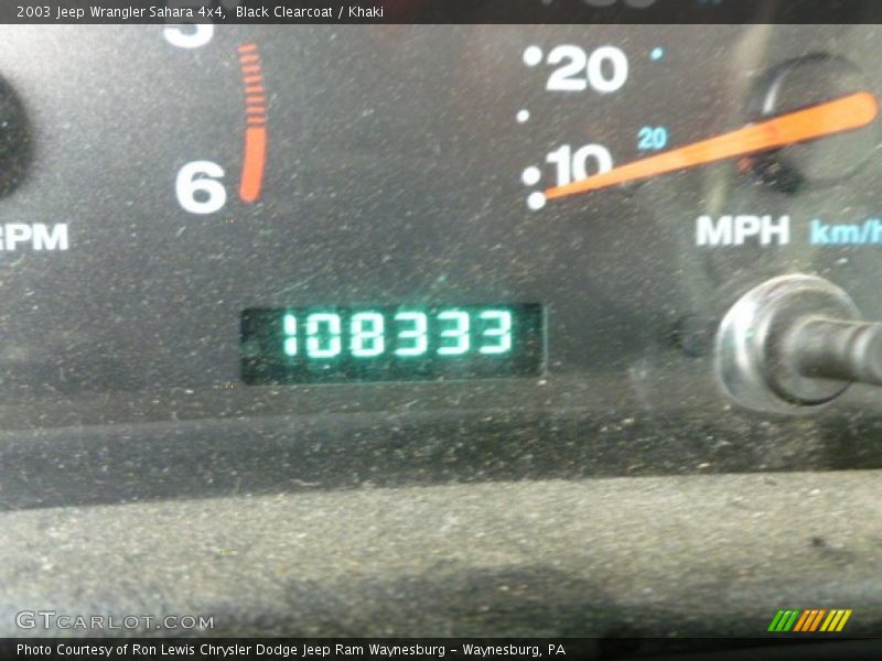 Black Clearcoat / Khaki 2003 Jeep Wrangler Sahara 4x4