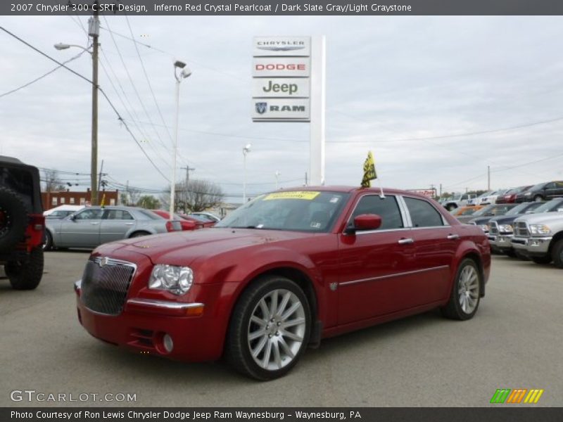Inferno Red Crystal Pearlcoat / Dark Slate Gray/Light Graystone 2007 Chrysler 300 C SRT Design