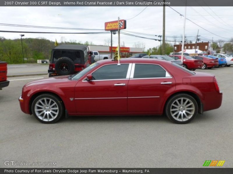 Inferno Red Crystal Pearlcoat / Dark Slate Gray/Light Graystone 2007 Chrysler 300 C SRT Design
