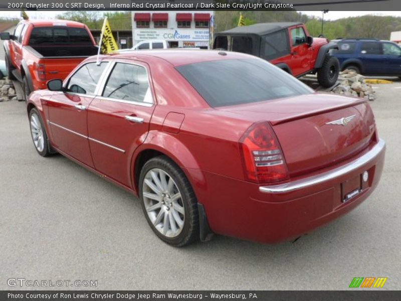 Inferno Red Crystal Pearlcoat / Dark Slate Gray/Light Graystone 2007 Chrysler 300 C SRT Design