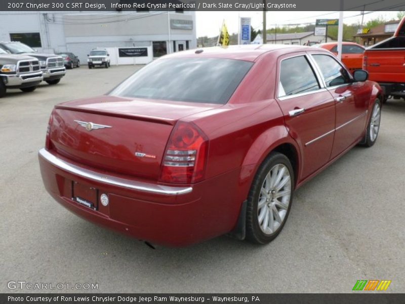 Inferno Red Crystal Pearlcoat / Dark Slate Gray/Light Graystone 2007 Chrysler 300 C SRT Design