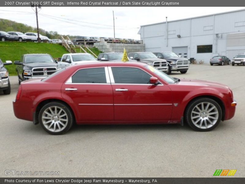 Inferno Red Crystal Pearlcoat / Dark Slate Gray/Light Graystone 2007 Chrysler 300 C SRT Design