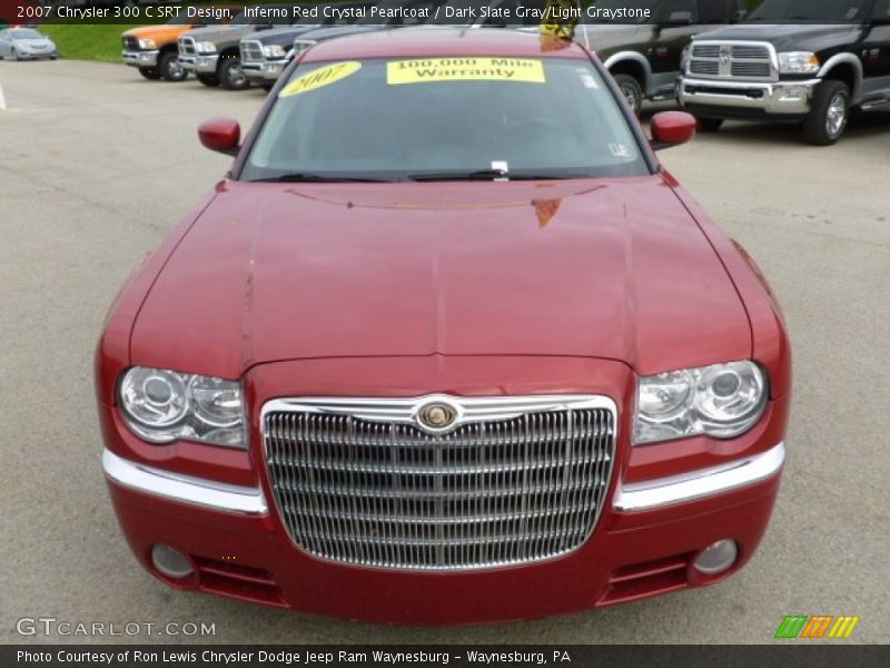 Inferno Red Crystal Pearlcoat / Dark Slate Gray/Light Graystone 2007 Chrysler 300 C SRT Design