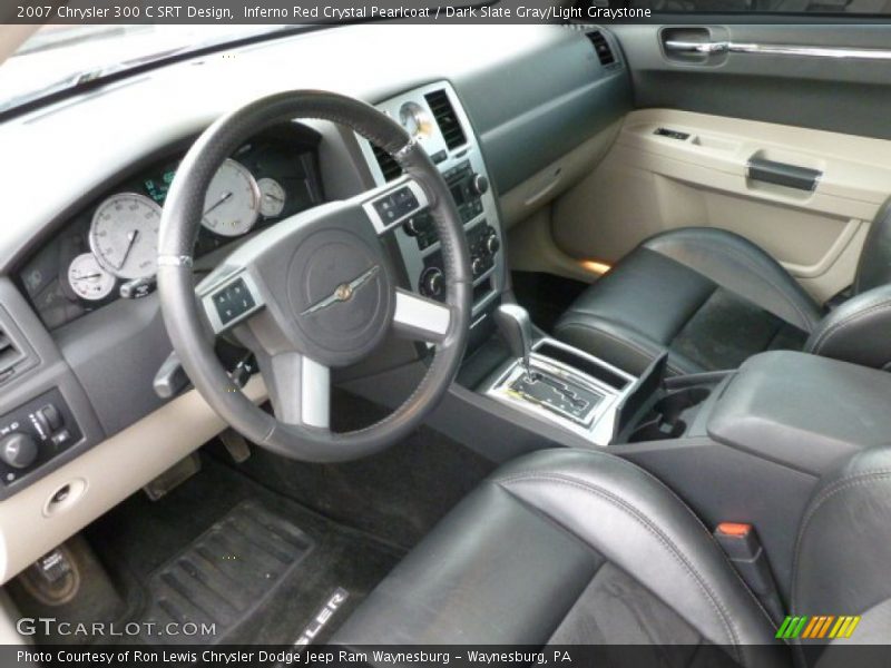 Inferno Red Crystal Pearlcoat / Dark Slate Gray/Light Graystone 2007 Chrysler 300 C SRT Design