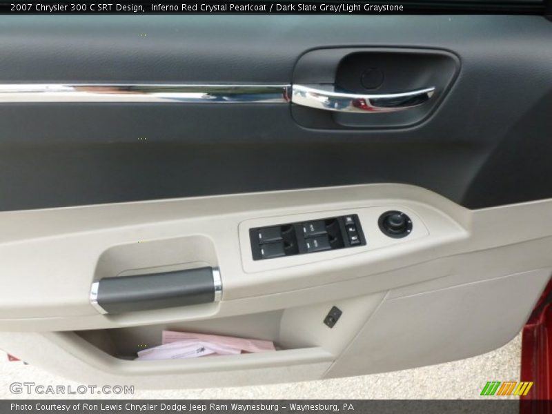 Inferno Red Crystal Pearlcoat / Dark Slate Gray/Light Graystone 2007 Chrysler 300 C SRT Design