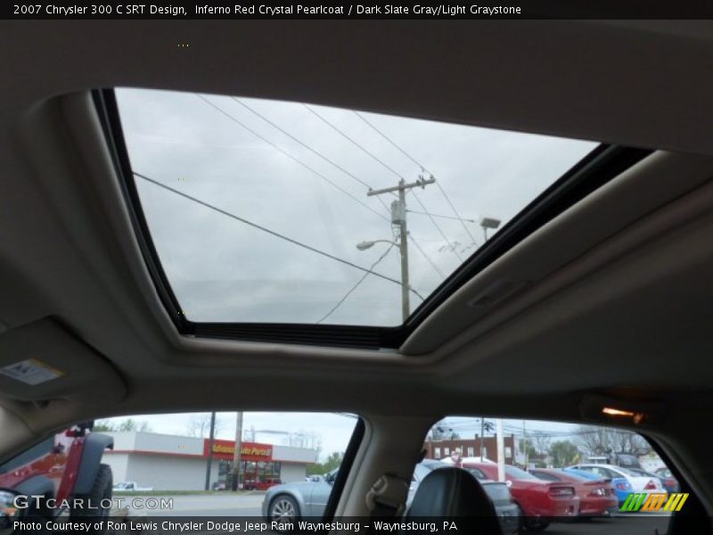 Inferno Red Crystal Pearlcoat / Dark Slate Gray/Light Graystone 2007 Chrysler 300 C SRT Design