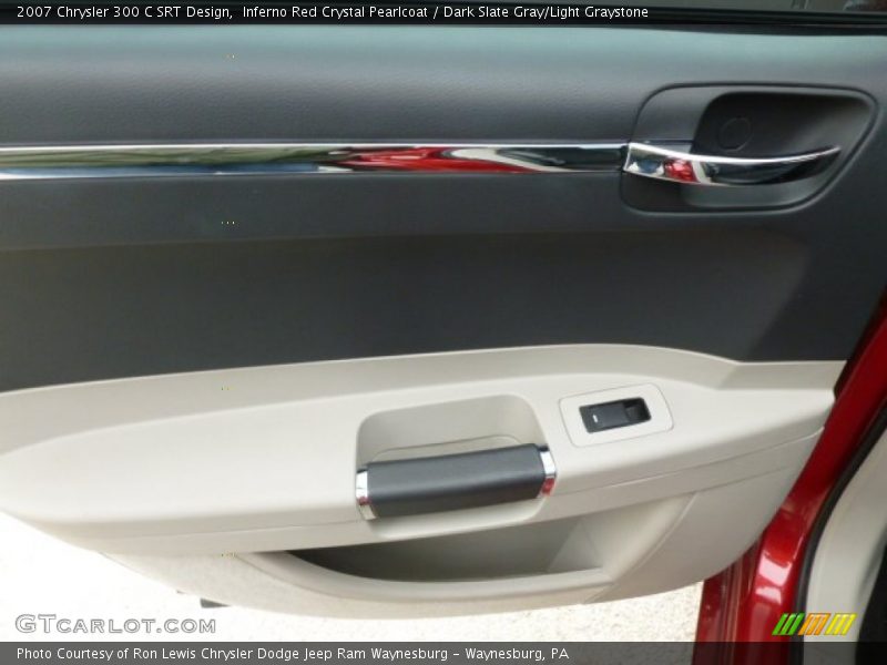 Inferno Red Crystal Pearlcoat / Dark Slate Gray/Light Graystone 2007 Chrysler 300 C SRT Design