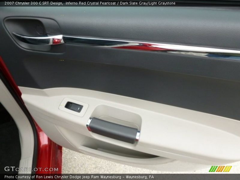 Inferno Red Crystal Pearlcoat / Dark Slate Gray/Light Graystone 2007 Chrysler 300 C SRT Design