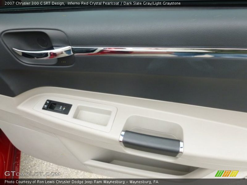 Inferno Red Crystal Pearlcoat / Dark Slate Gray/Light Graystone 2007 Chrysler 300 C SRT Design