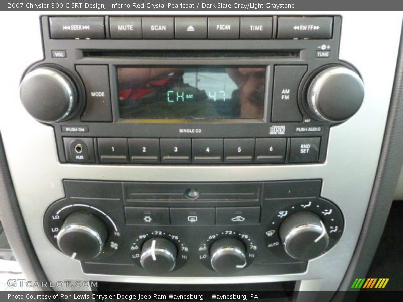 Inferno Red Crystal Pearlcoat / Dark Slate Gray/Light Graystone 2007 Chrysler 300 C SRT Design