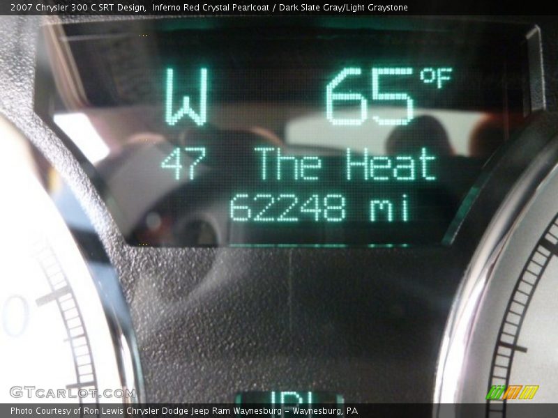 Inferno Red Crystal Pearlcoat / Dark Slate Gray/Light Graystone 2007 Chrysler 300 C SRT Design