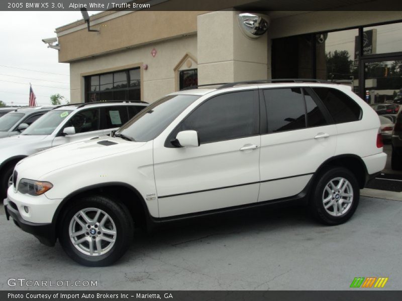 Alpine White / Truffle Brown 2005 BMW X5 3.0i