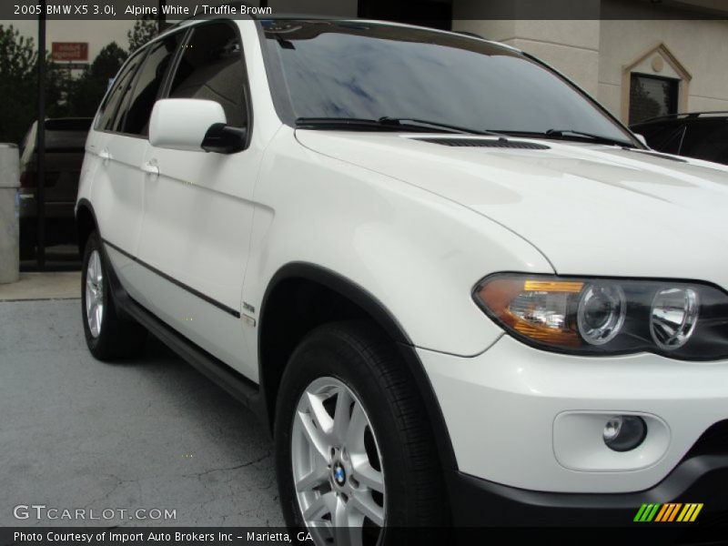 Alpine White / Truffle Brown 2005 BMW X5 3.0i