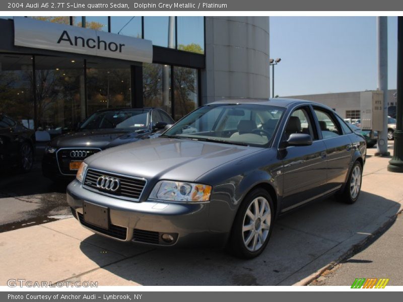 Dolphin Grey Metallic / Platinum 2004 Audi A6 2.7T S-Line quattro Sedan