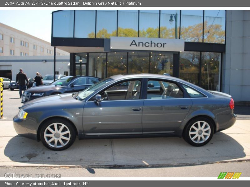 Dolphin Grey Metallic / Platinum 2004 Audi A6 2.7T S-Line quattro Sedan