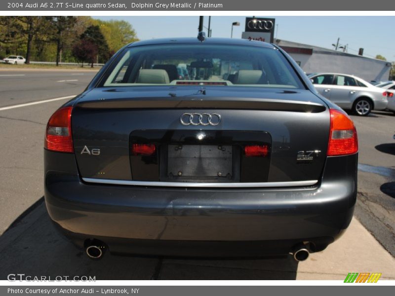Dolphin Grey Metallic / Platinum 2004 Audi A6 2.7T S-Line quattro Sedan
