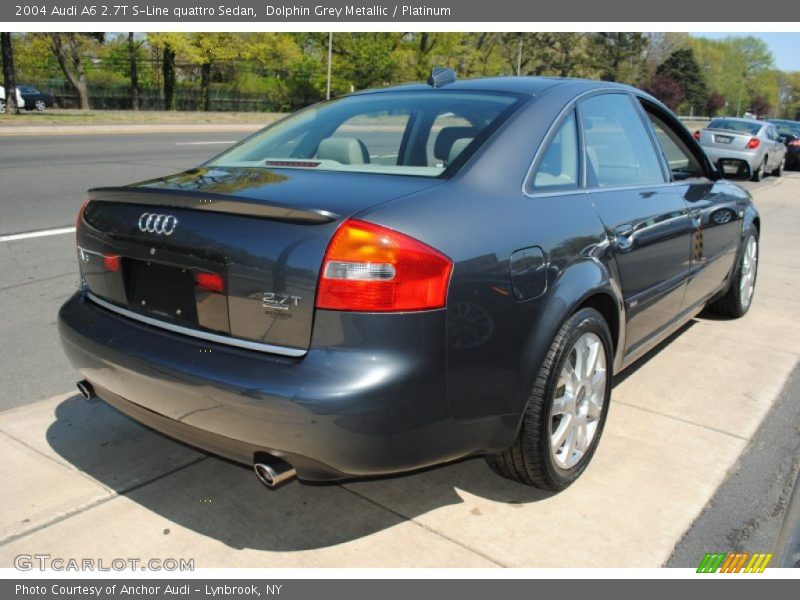 Dolphin Grey Metallic / Platinum 2004 Audi A6 2.7T S-Line quattro Sedan