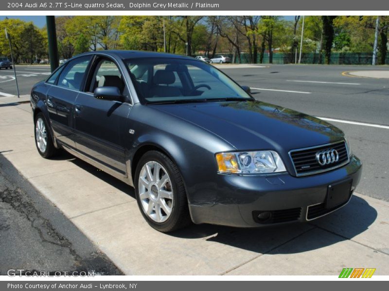 Dolphin Grey Metallic / Platinum 2004 Audi A6 2.7T S-Line quattro Sedan