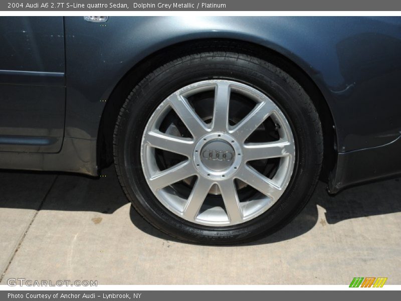 Dolphin Grey Metallic / Platinum 2004 Audi A6 2.7T S-Line quattro Sedan