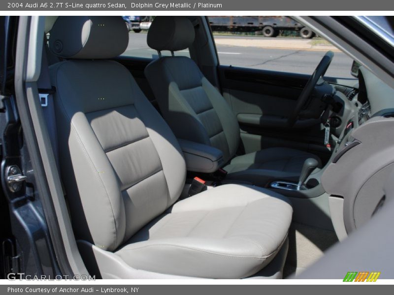 Dolphin Grey Metallic / Platinum 2004 Audi A6 2.7T S-Line quattro Sedan
