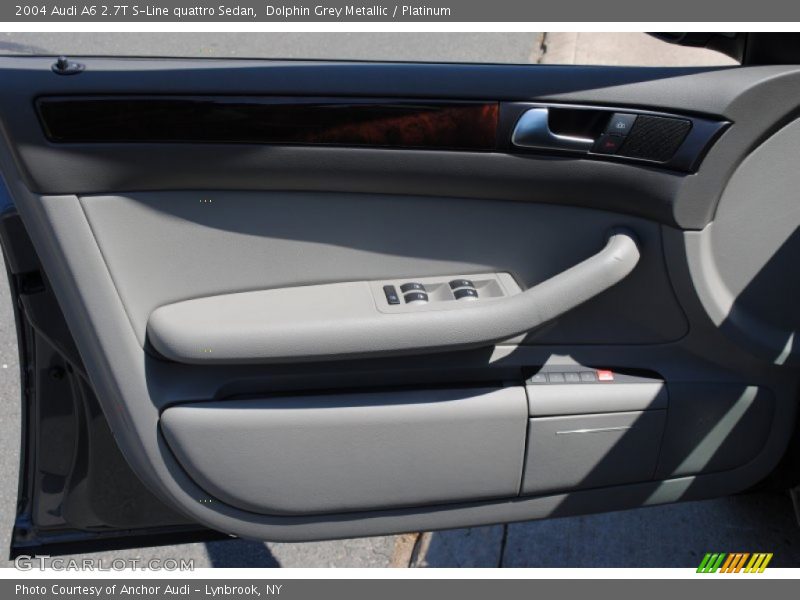 Dolphin Grey Metallic / Platinum 2004 Audi A6 2.7T S-Line quattro Sedan