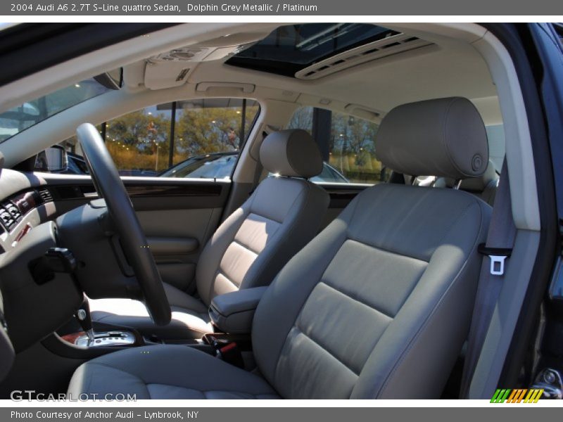Dolphin Grey Metallic / Platinum 2004 Audi A6 2.7T S-Line quattro Sedan