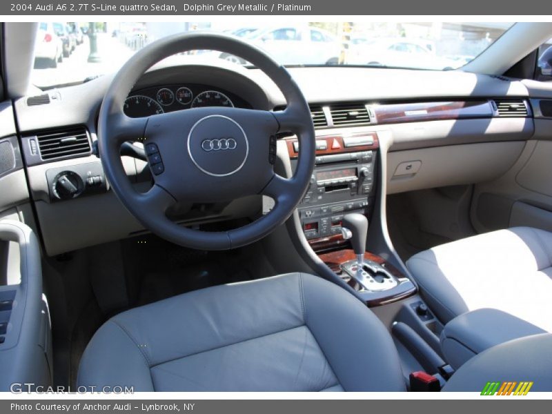 Dolphin Grey Metallic / Platinum 2004 Audi A6 2.7T S-Line quattro Sedan