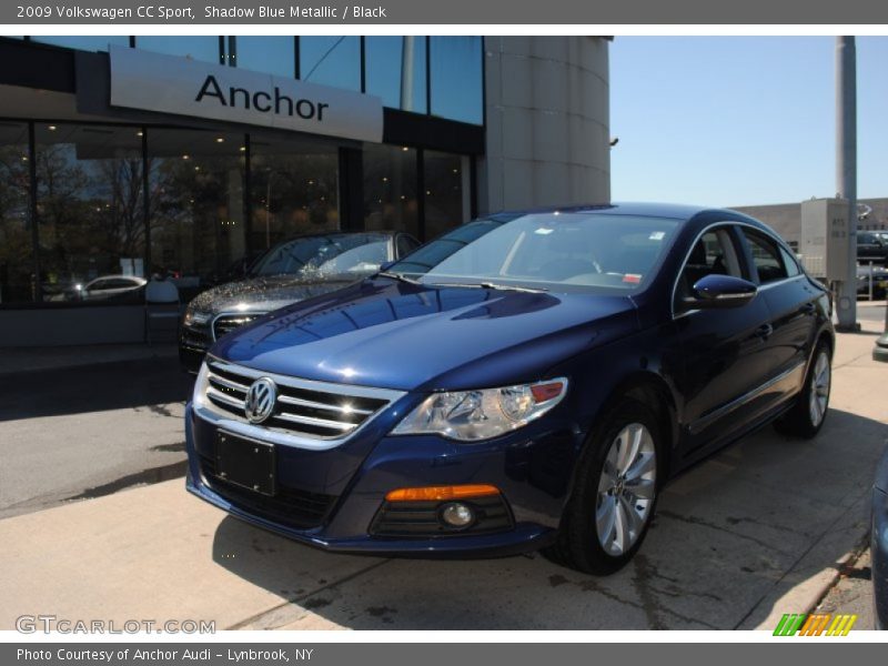 Shadow Blue Metallic / Black 2009 Volkswagen CC Sport