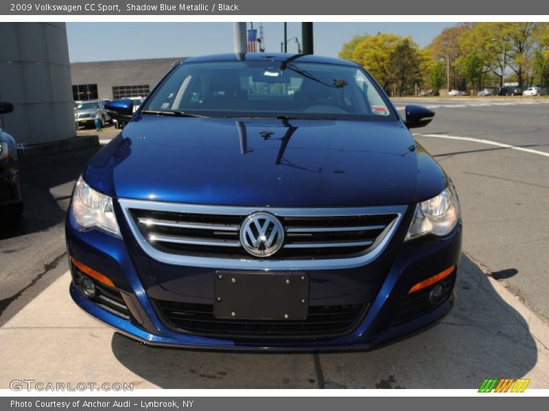 Shadow Blue Metallic / Black 2009 Volkswagen CC Sport